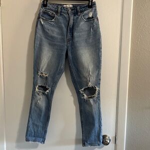 Curve Love Short Skinny High Rise Destructed Jeans